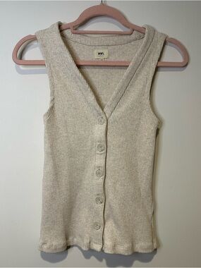 mwl madewell ribbed rezdora vest tank top size extra small